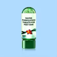 Tabletas de purificación de agua, purificador de agua ecológico para acuario, solución de limpieza de tanques de peces de acción rápida, clarificador de agua para acuari